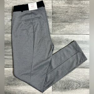 NWT Elle black and white houndstooth pull-on pants